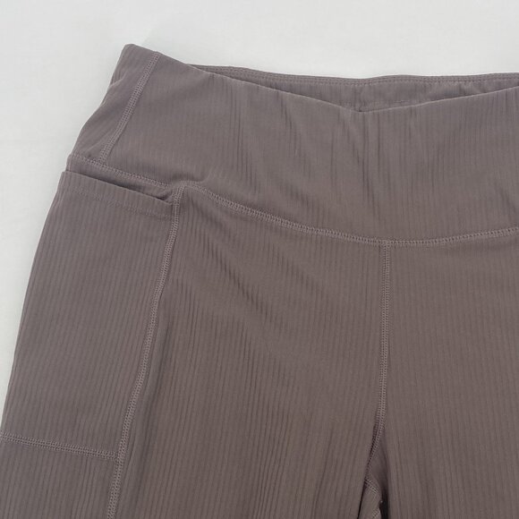 Mondetta Performance Luxury Women's Size L Brown Active Ribbed Bike Shorts - Picture 5 of 11